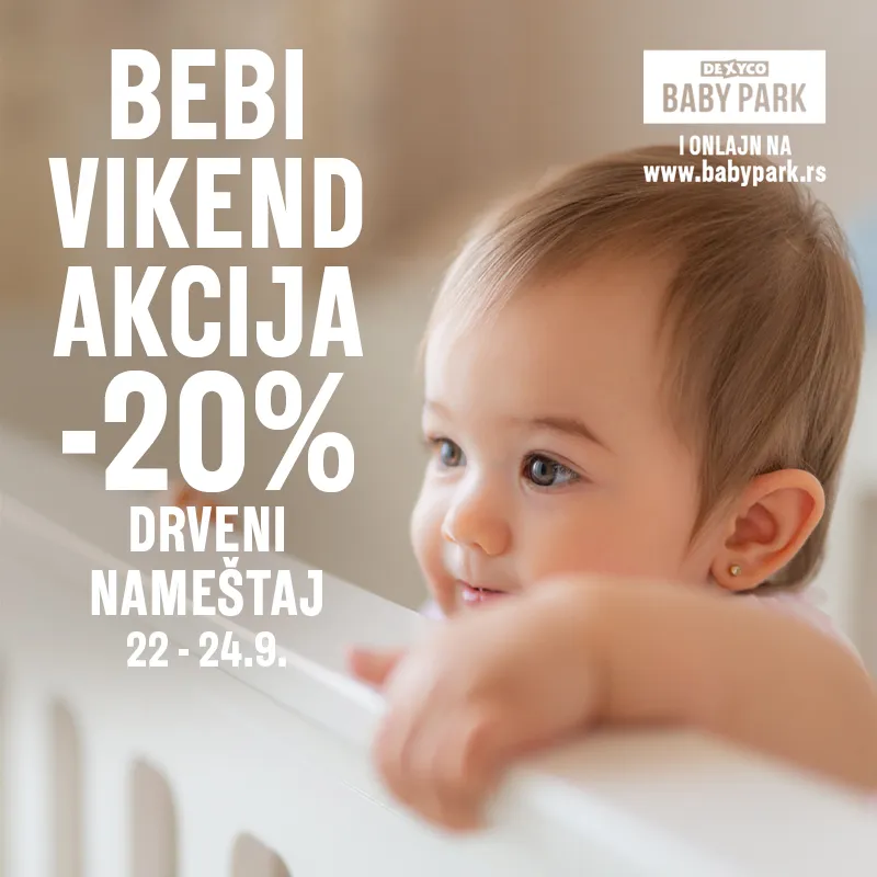 Bebi akcija –20% popusta na drveni nameštaj