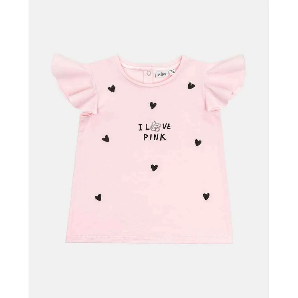 BLUKIDS MAJICA KRATAK RUKAV TSHIRT PINK MIST
