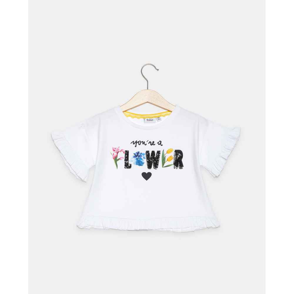 BLUKIDS MAJICA KRATAK RUKAV T-SHIRT BRIGHT WHITE