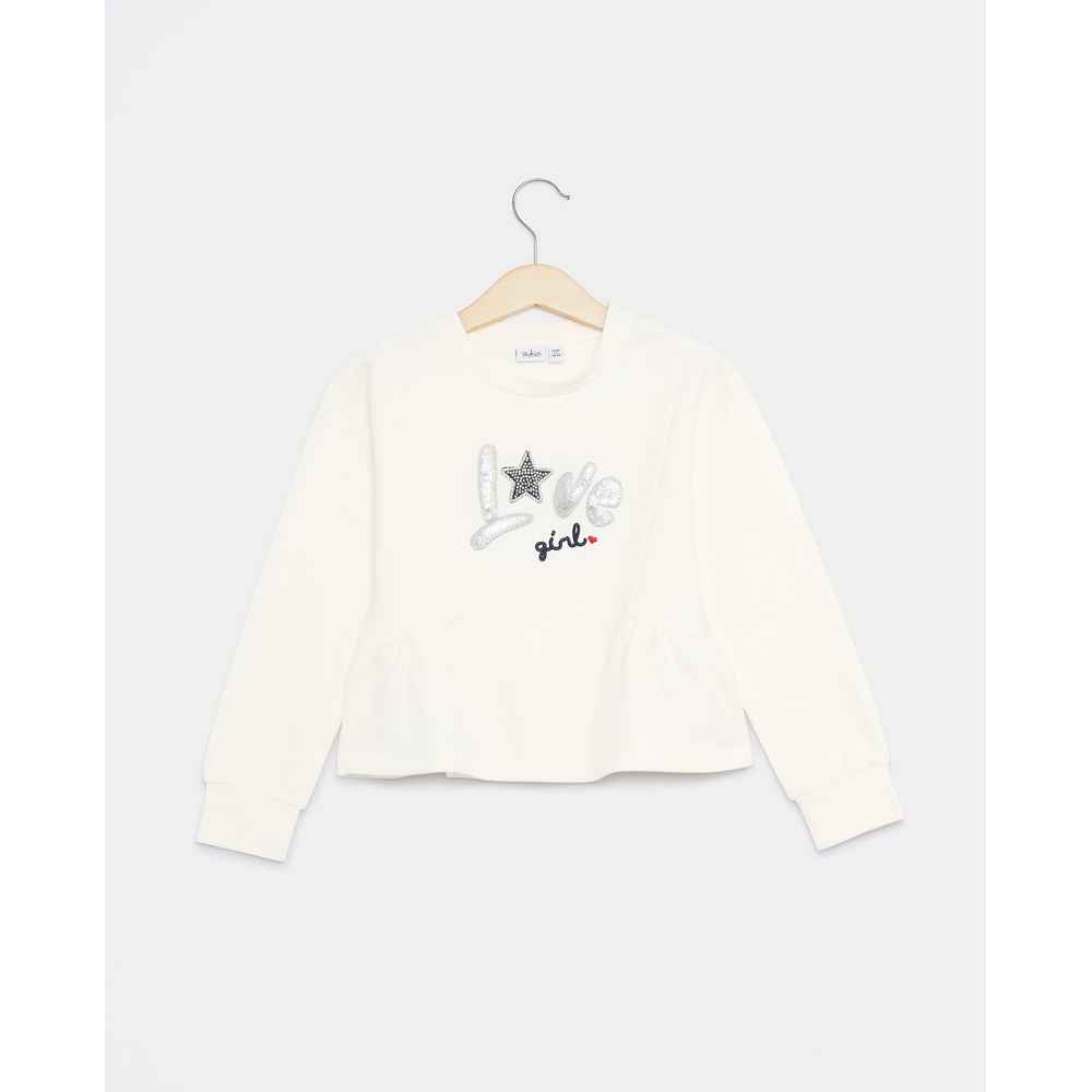 BLUKIDS DUKSERICA SWEATER SNOW WHITE 