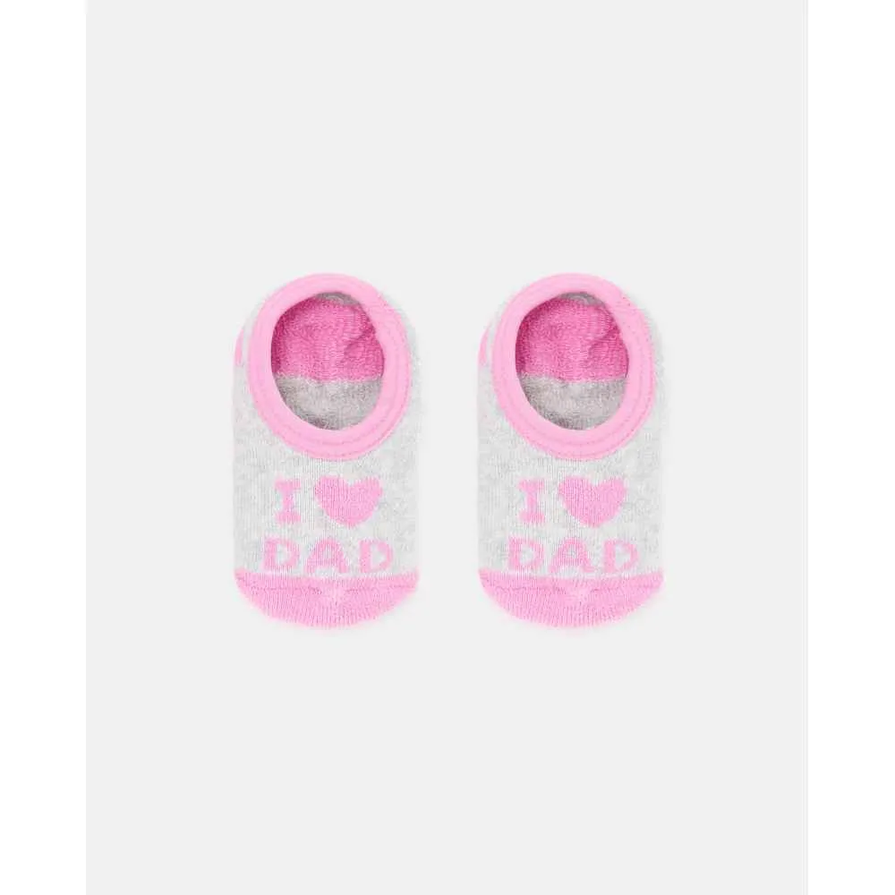 BLUKIDS CARAPE BABY GIRL I LOVE DAD GREY/PINK 