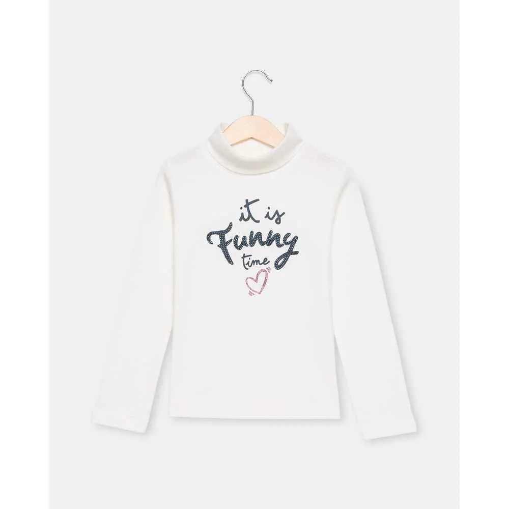 BLUKIDS MAJICA DUG RUKAV T-SHIRT L/S SNOW WHITE