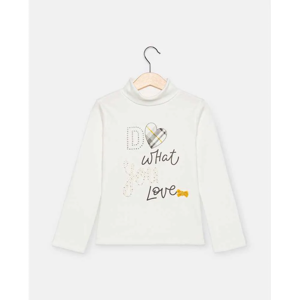 BLUKIDS MAJICA DUG RUKAV T-SHIRT L/S SNOW WHITE