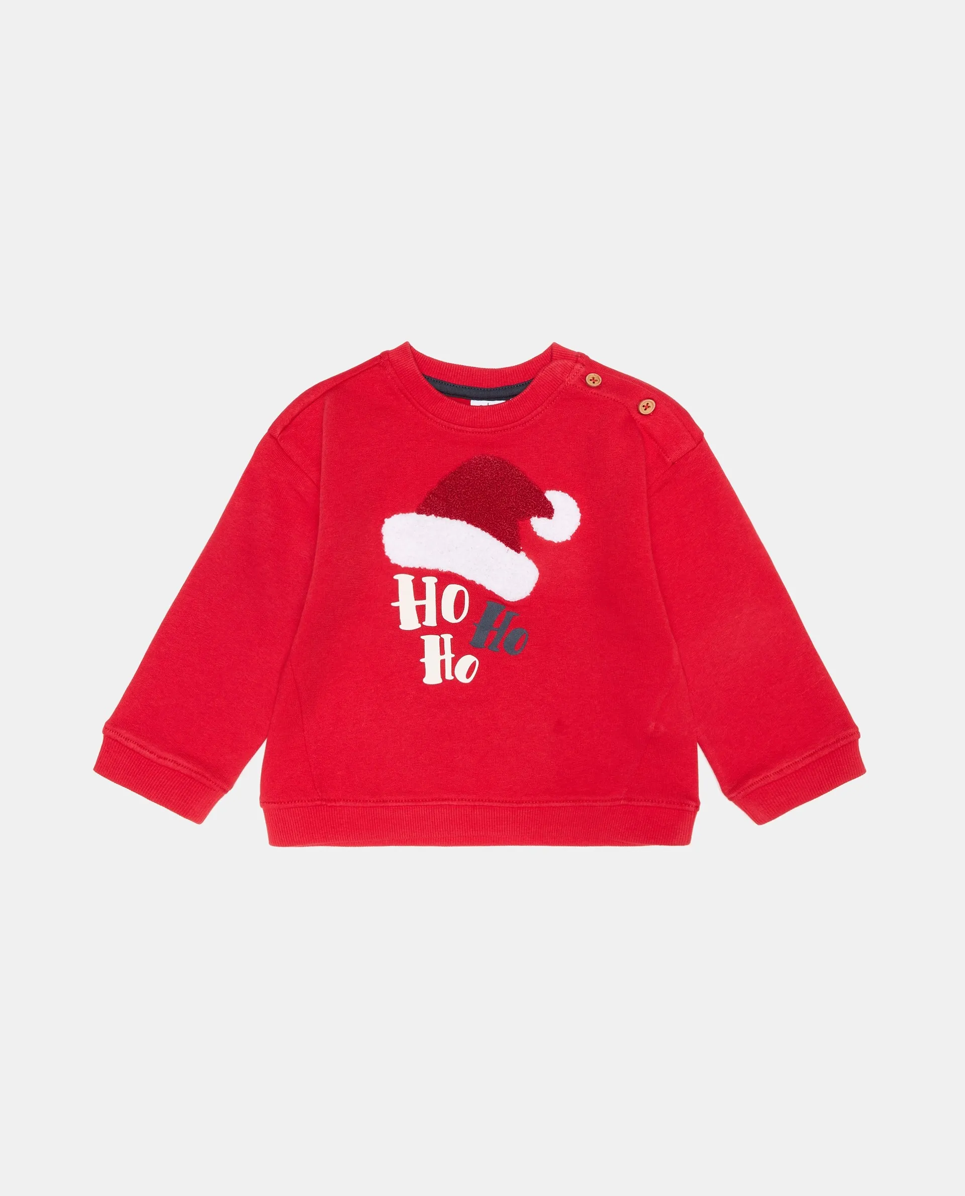 BLUKIDS DUKSERICA SWEATSHIRT W/TERRY RIBBON RED