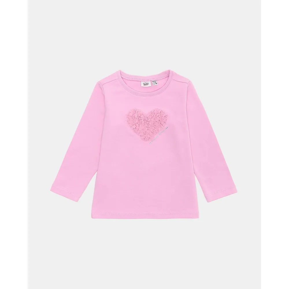 BLUKIDS MAJICA DUG RUKAV PINK LAVENDER 