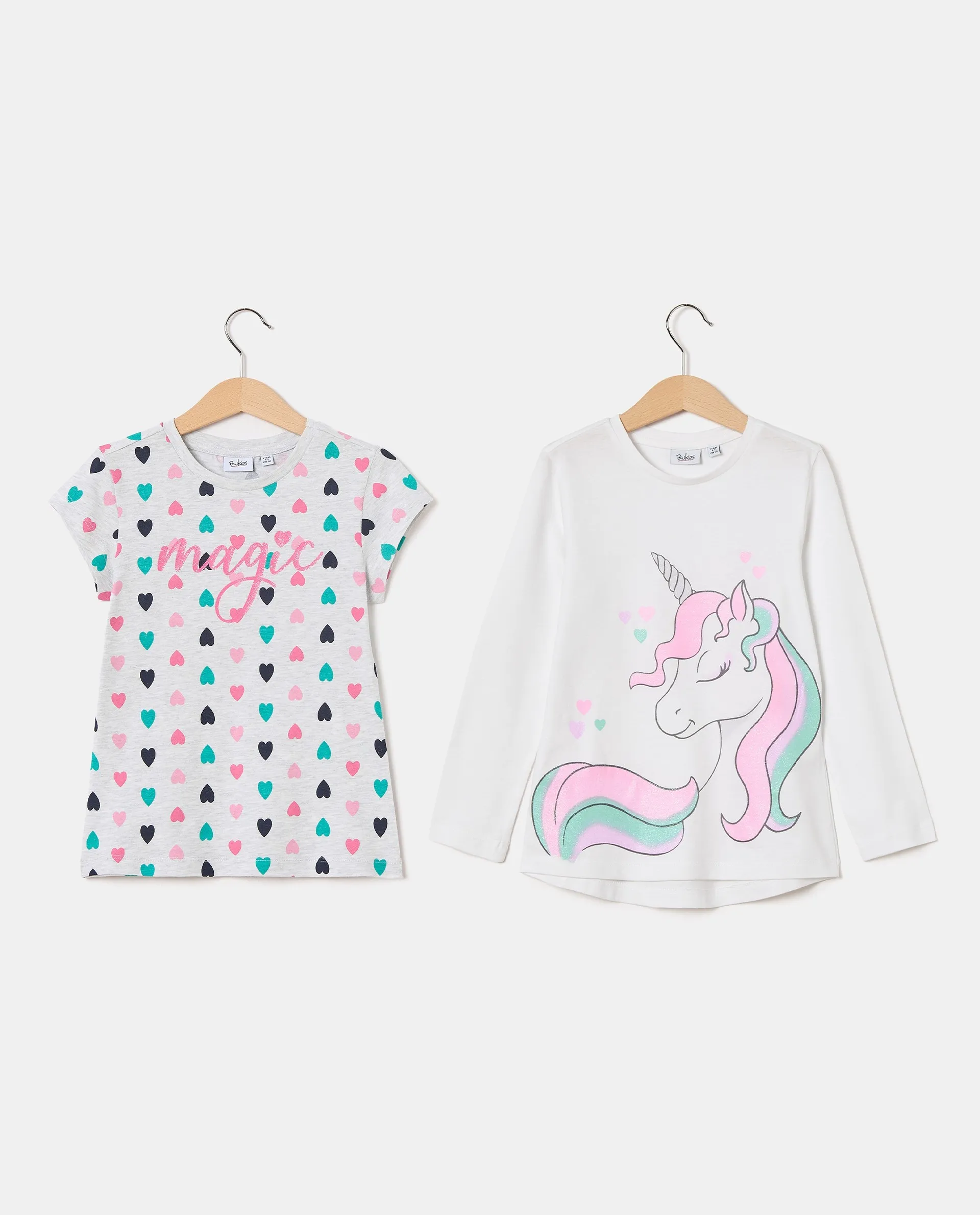 BLUKIDS MAJICA DUG RUKAV T-SHIRT BIPACK
