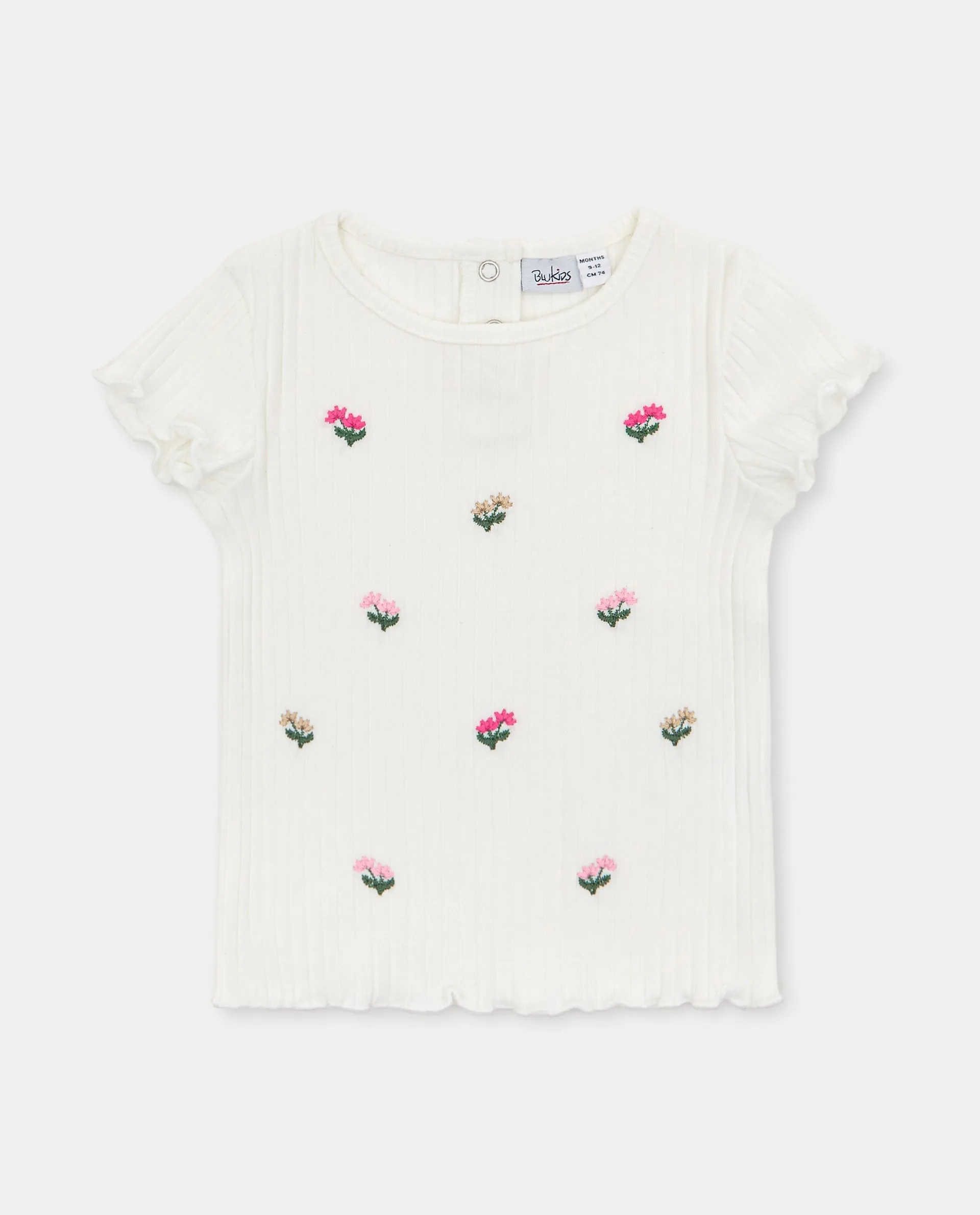 BLUKIDS MAJICA KRATAK RUKAV TSHIRT RIB W/EMBRO
