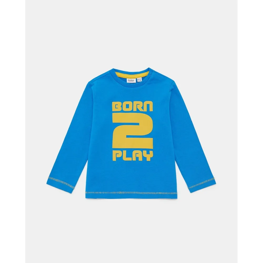 BLUKIDS MAJICA DUG RUKAV IBIZA BLUE 