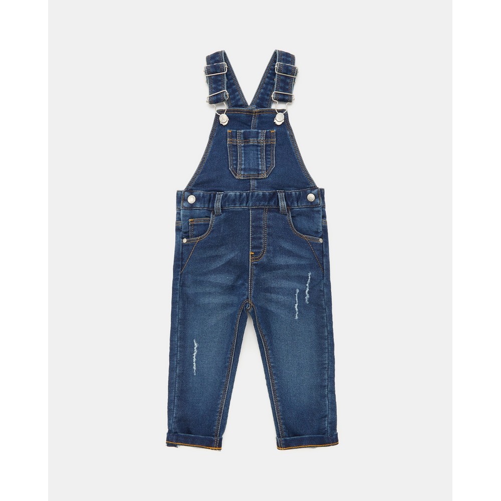 BLUKIDS FARMERKE NA TREGERE FADED DENIM