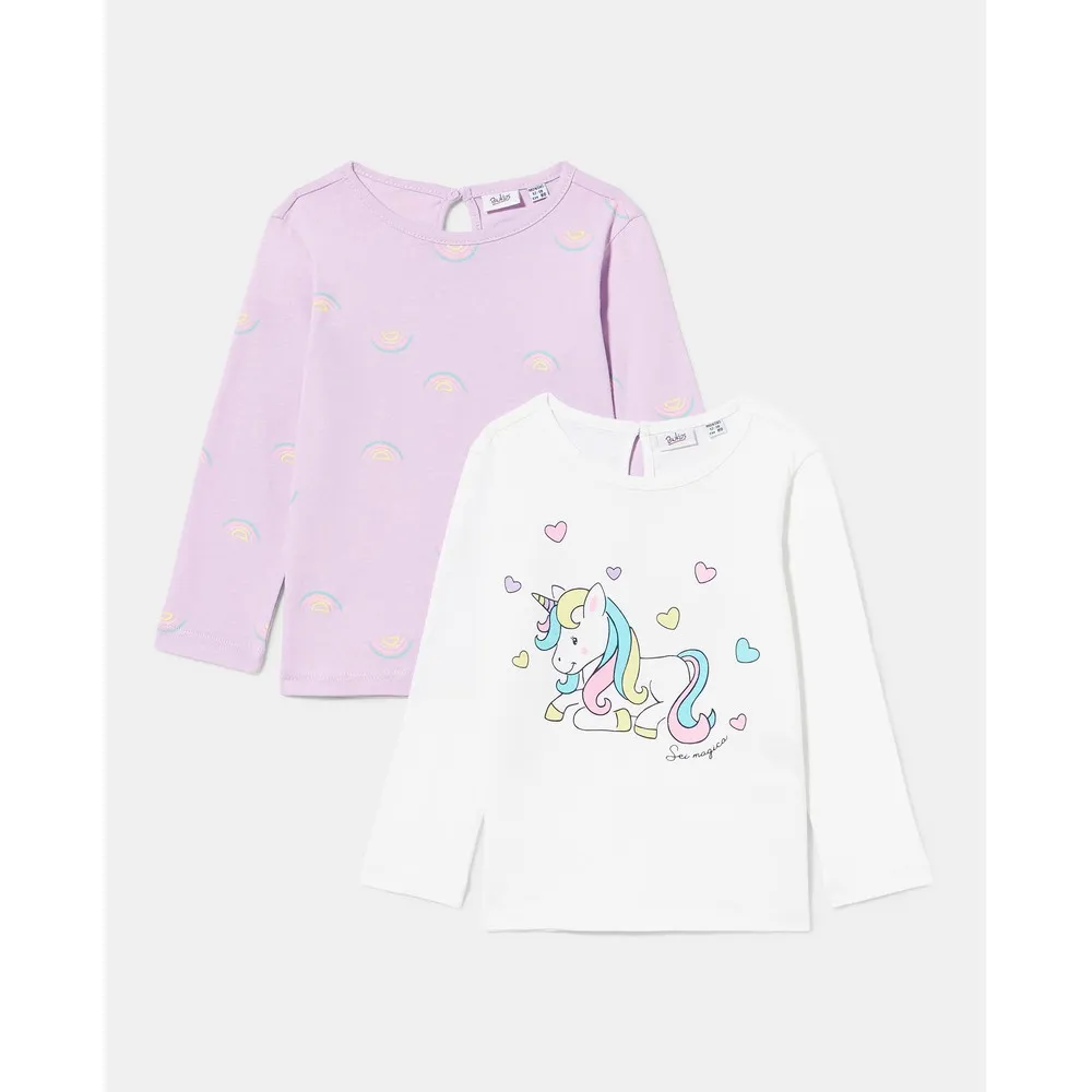 BLUKIDS MAJICA DUG RUKAV 2 KOM ORCHID BLOOM