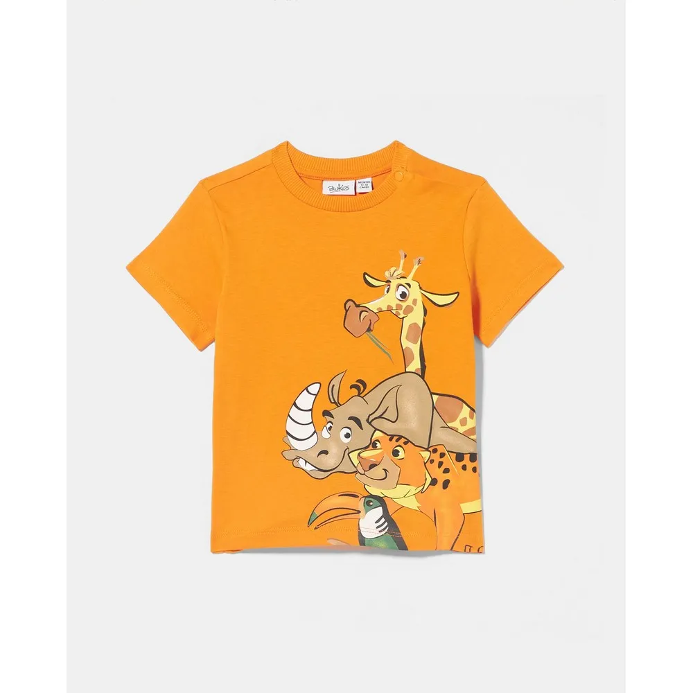 BLUKIDS MAJICA DUG RUKAV PERSIMMON ORANGE