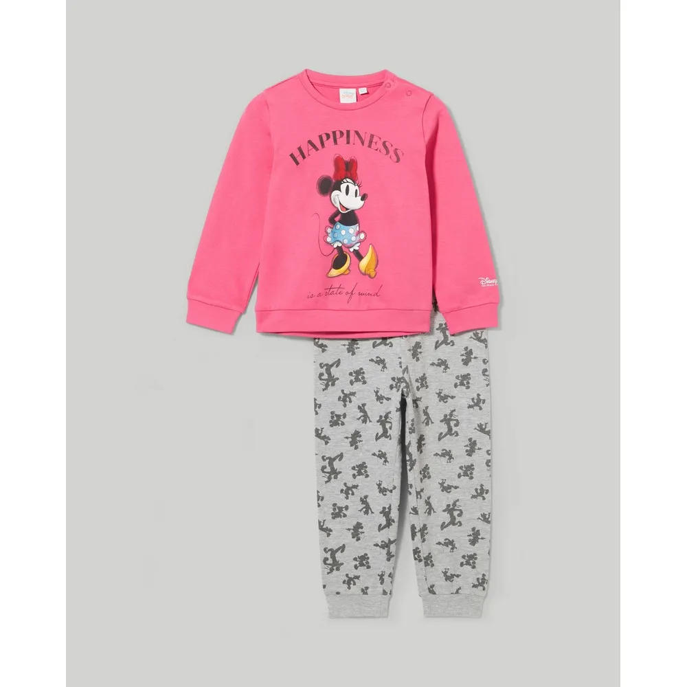 BLUKIDS PIDZAMA PINK/GREY
