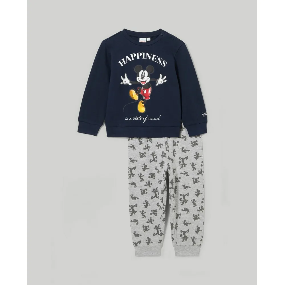 BLUKIDS PIDZAMA BLUE/GREY