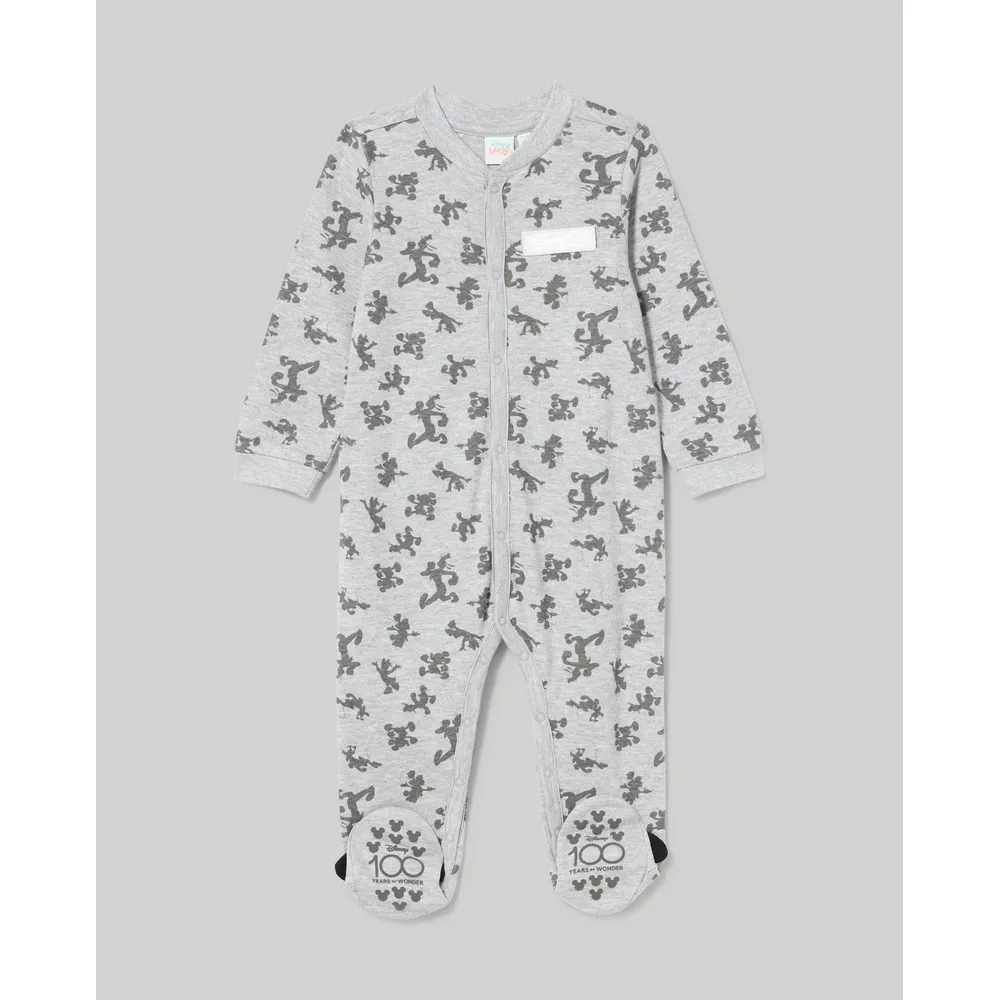 BLUKIDS ZEKA PIDZAMA LIGHT GREY MELANGE
