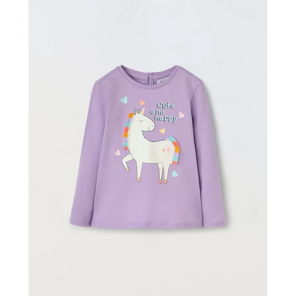 BLUKIDS MAJICA KRATAK RUKAV VIOLET