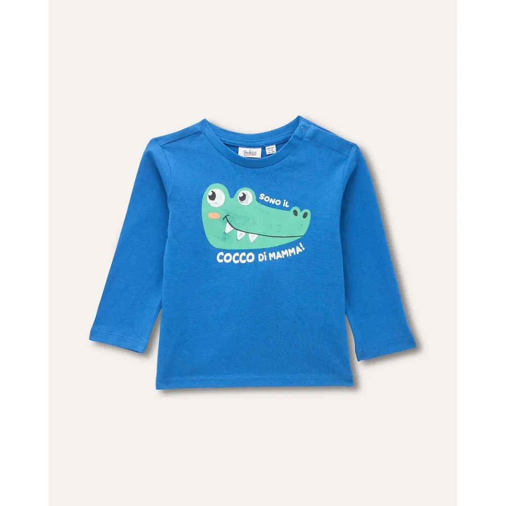 BLUKIDS MAJICA DUG RUKAV STRONG BLUE