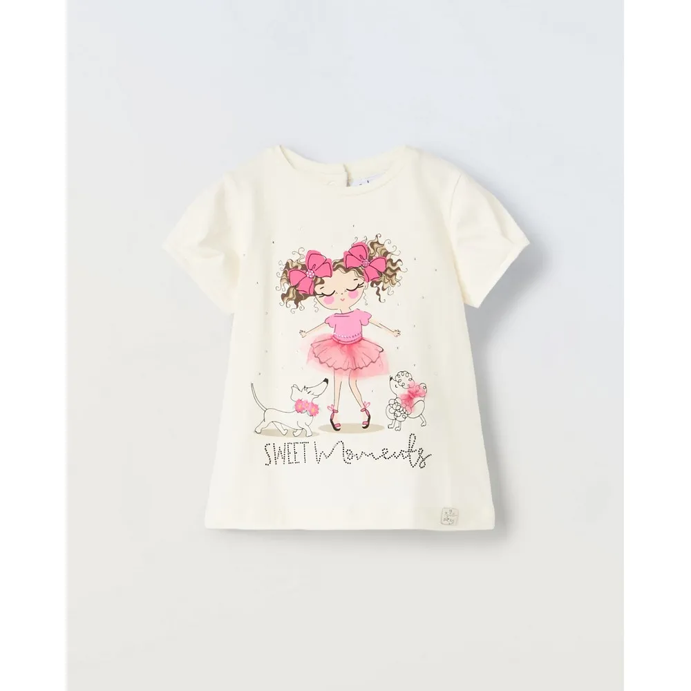 BLUKIDS MAJICA KRATAK RUKAV OFF WHITE
