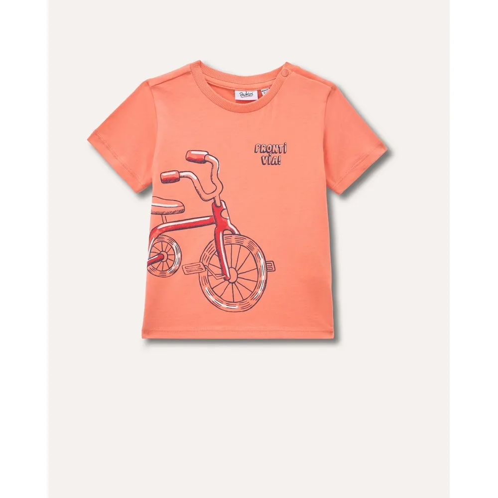 BLUKIDS MAJICA KRATAK RUKAV LIGHT ORANGE 