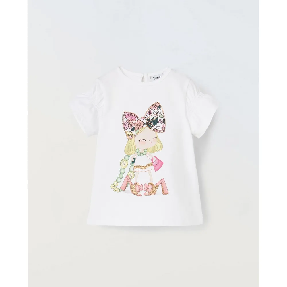 BLUKIDS MAJICA KRATAK RUKAV OPTICAL WHITE