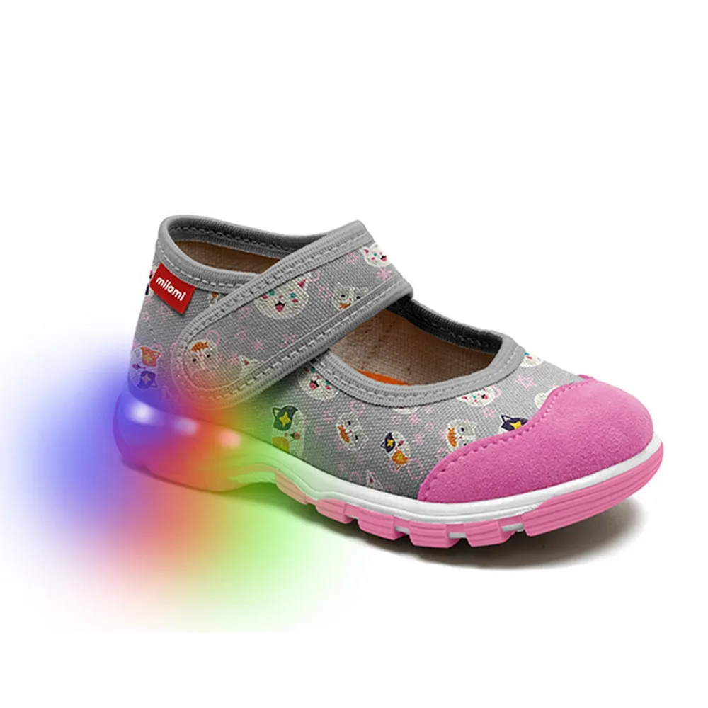 MILAMI SVETLECE PATOFNE SIVO-PINK 