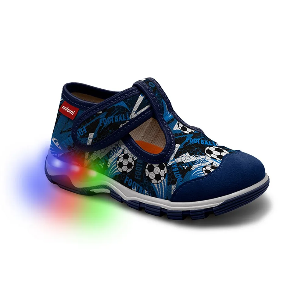 MILAMI PATOFNE SVETLECE BLUE FOOTBALL