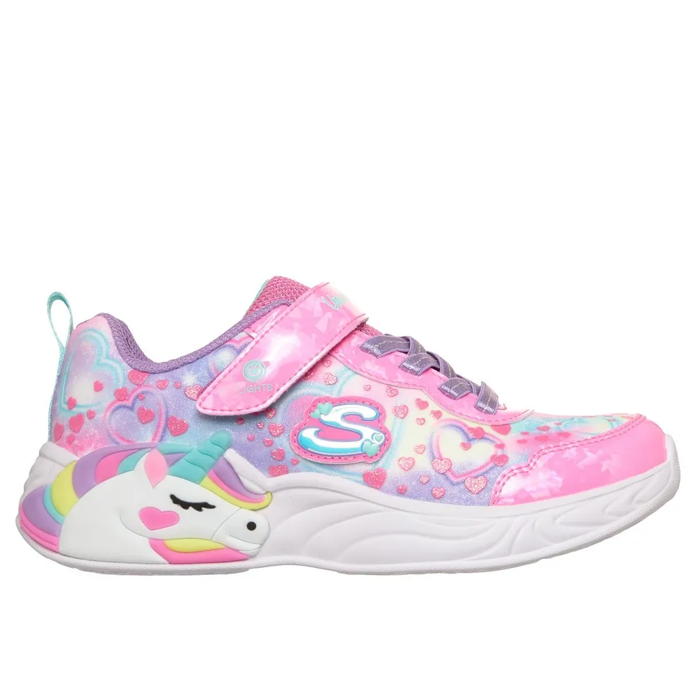 SKECHERS PATIKE S LIGHTS-UNICORN DREAMS-HEAR