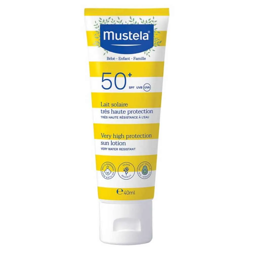 MUSTELA LOSION ZA LICE ZA SUNCANJE 40ML + LOSION SA VISOKOM UV ZASTITOM 40ML