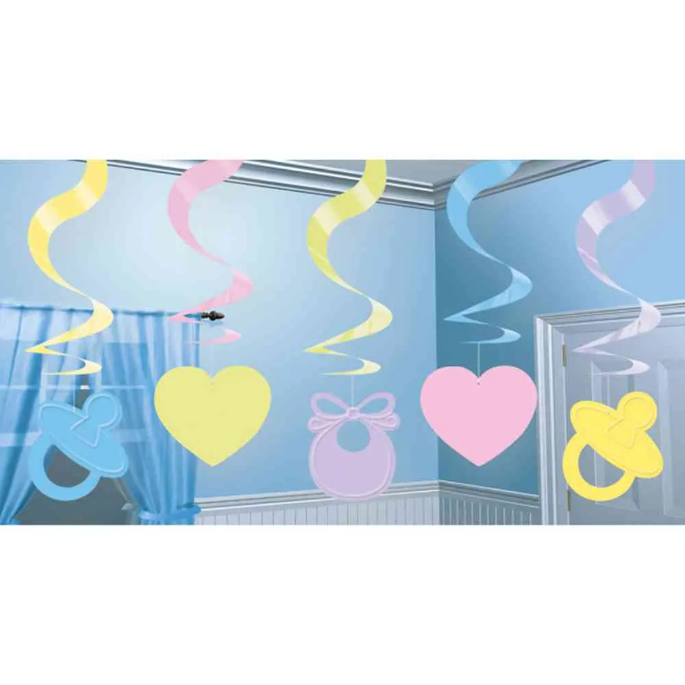 DEKORATIVNI UKRASI ZA SOBU BABY SHOWER 61CM, 5KOM