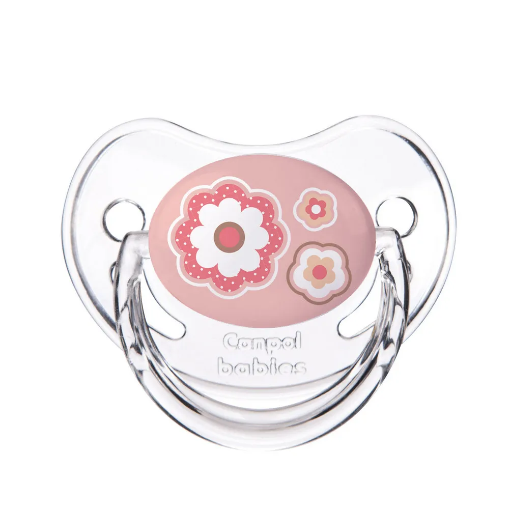 CANPOL ORTHODONTIC VARALICA SILIKON 6-18M ROZE 1/1