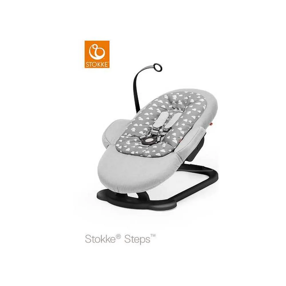 STOKKE LEZALJKA STEPS BOUNCER GREY CLOUDS
