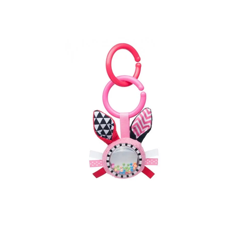 CANPOL BABY PLISANA IGRACKA SA ZVECKOM 68/058 ZIG ZAG PINK RABBIT