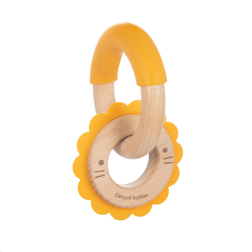 CANPOL BABY GLODALICA - WOOD SILICON 80/300 LAVIC