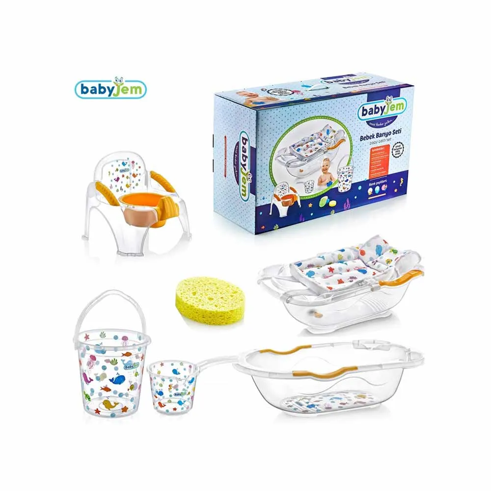 BABYJEM SET ZA KUPANJE 6 DELOVA WHITE