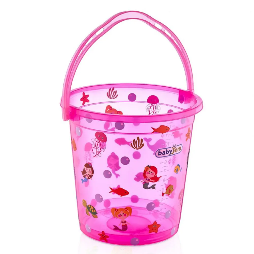 BABYJEM KOFICA ZA KUPANJE BEBE - PINK TRANSPARENT