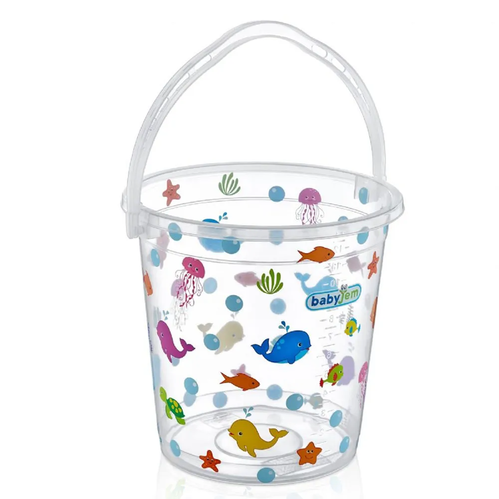 BABYJEM  KOFICA ZA KUPANJE BEBE -  WHITE TRANSPARENT 