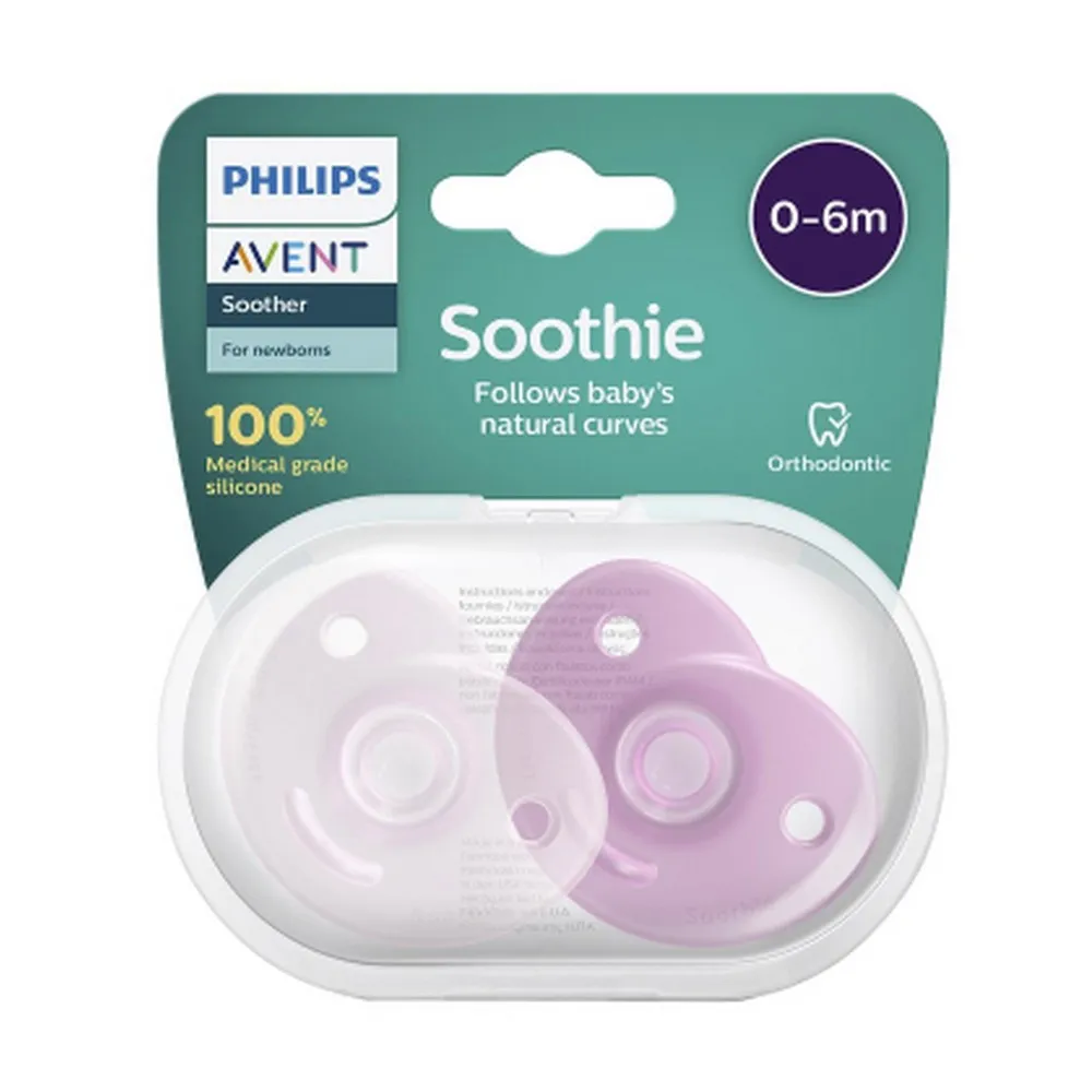 AVENT VARALICA SOOTHIE 0-6M (2KOM) DEVOJCICE 