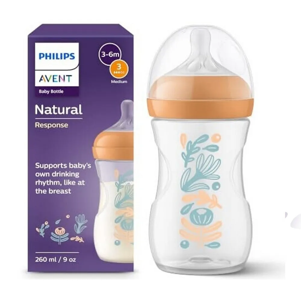 AVENT PLASTICNA FLASICA NATURAL RESPONSE DECO 260ML 