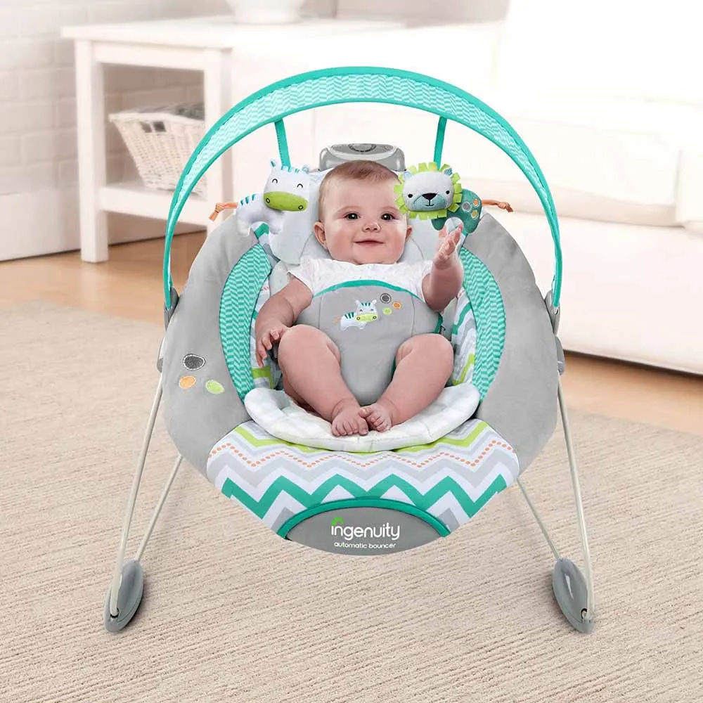 BRIGHT STARTS LJULJASKA LEZALJKA SMART BOUNCE AUTOMATIC RIDGEDALE