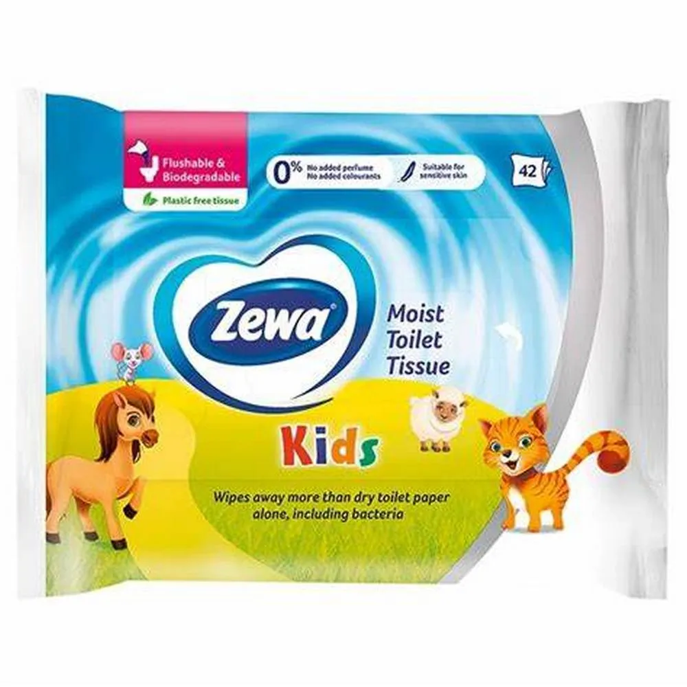 ZEWA KIDS VLAZNI TOALET PAPIR ZA DECU 42 KOM