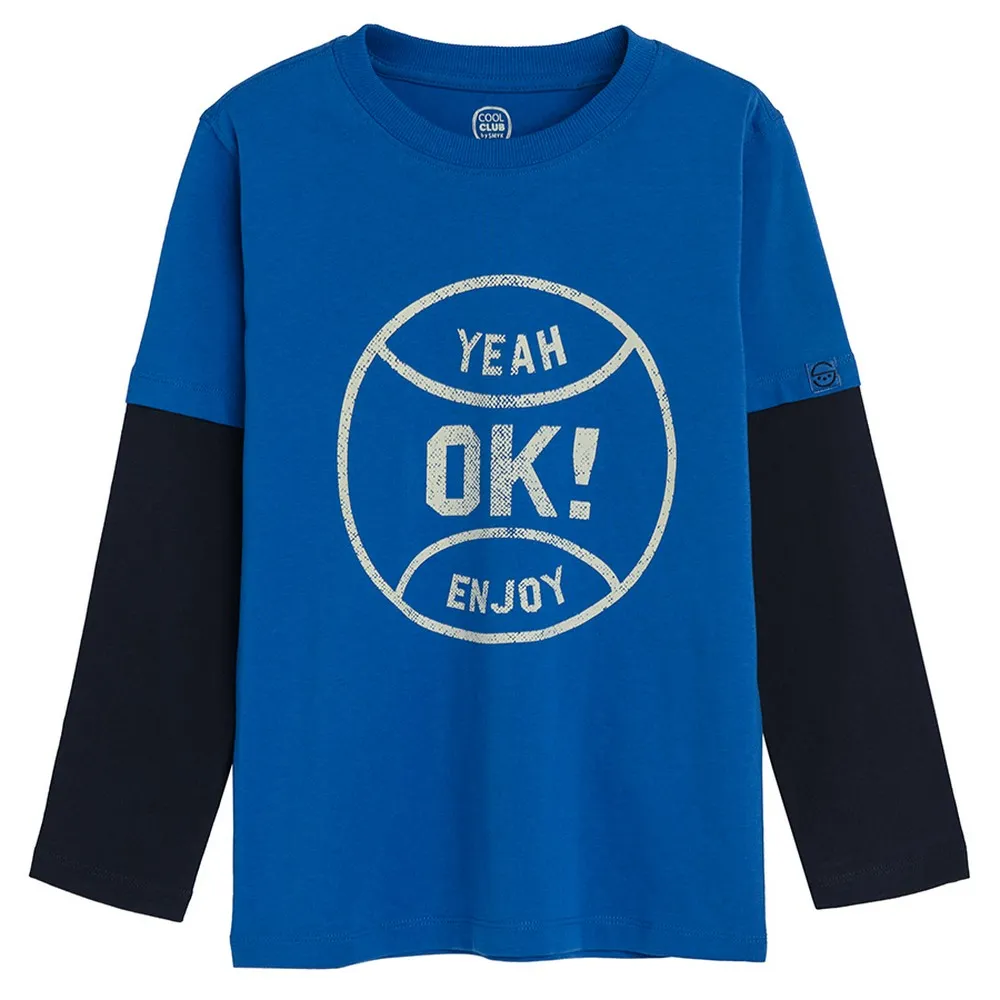 COOL CLUB MAJICA DUG RUKAV BLUE