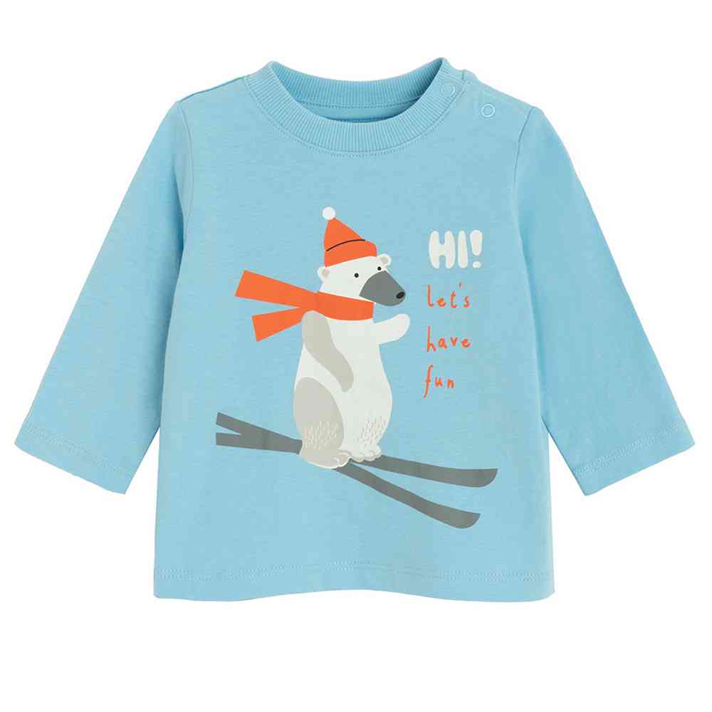 COOL CLUB MAJICA DUG RUKAV LIGHT BLUE 