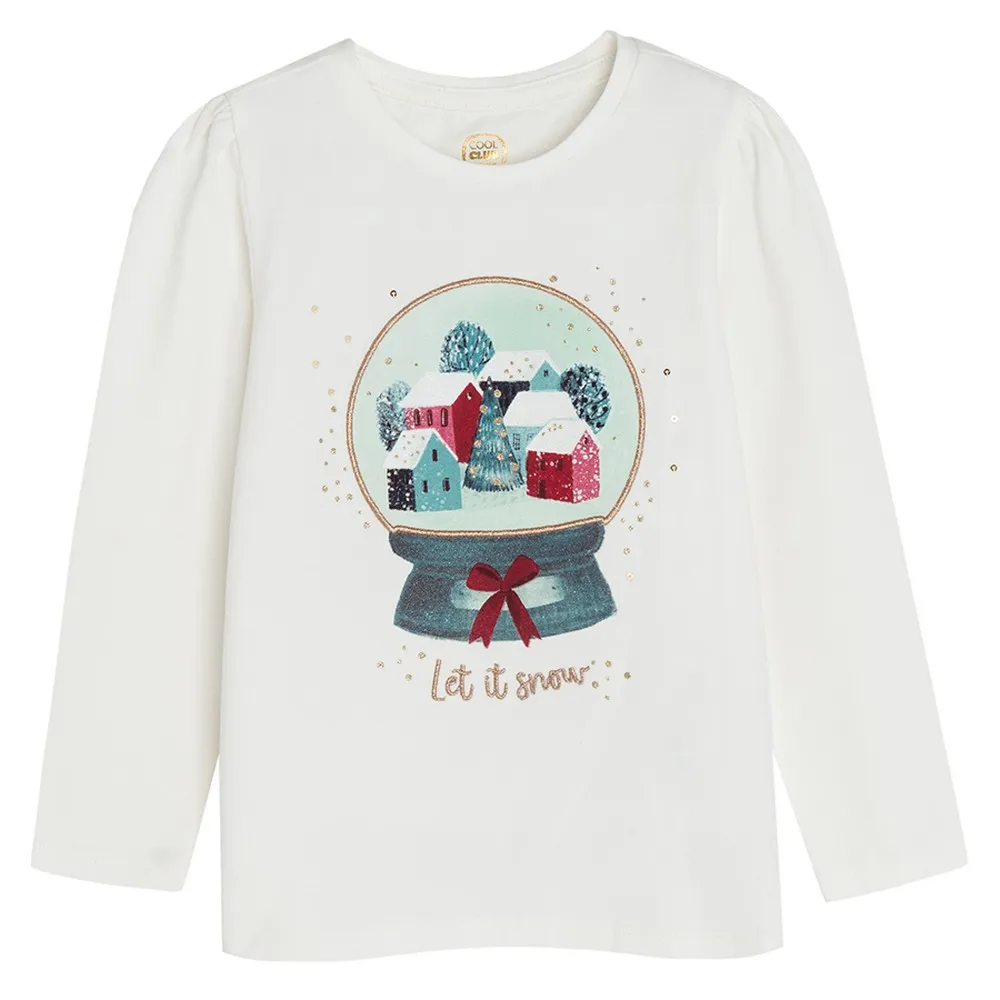 COOL CLUB MAJICA DUG RUKAV WHITE