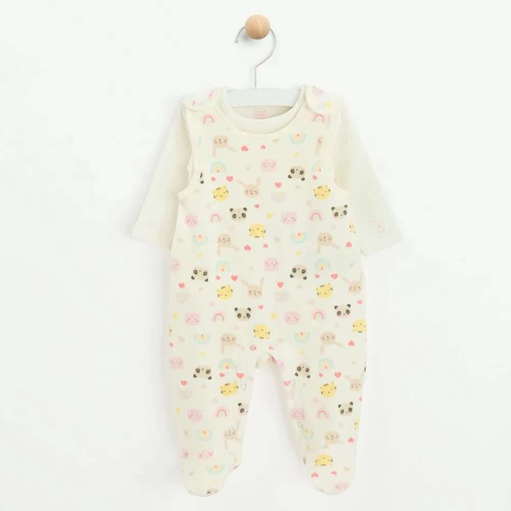 COOL CLUB SET BODI DUG RUKAV, DONJI DEO I TRAKA ZA KOSU SETCREAMY DREAMVERSE 