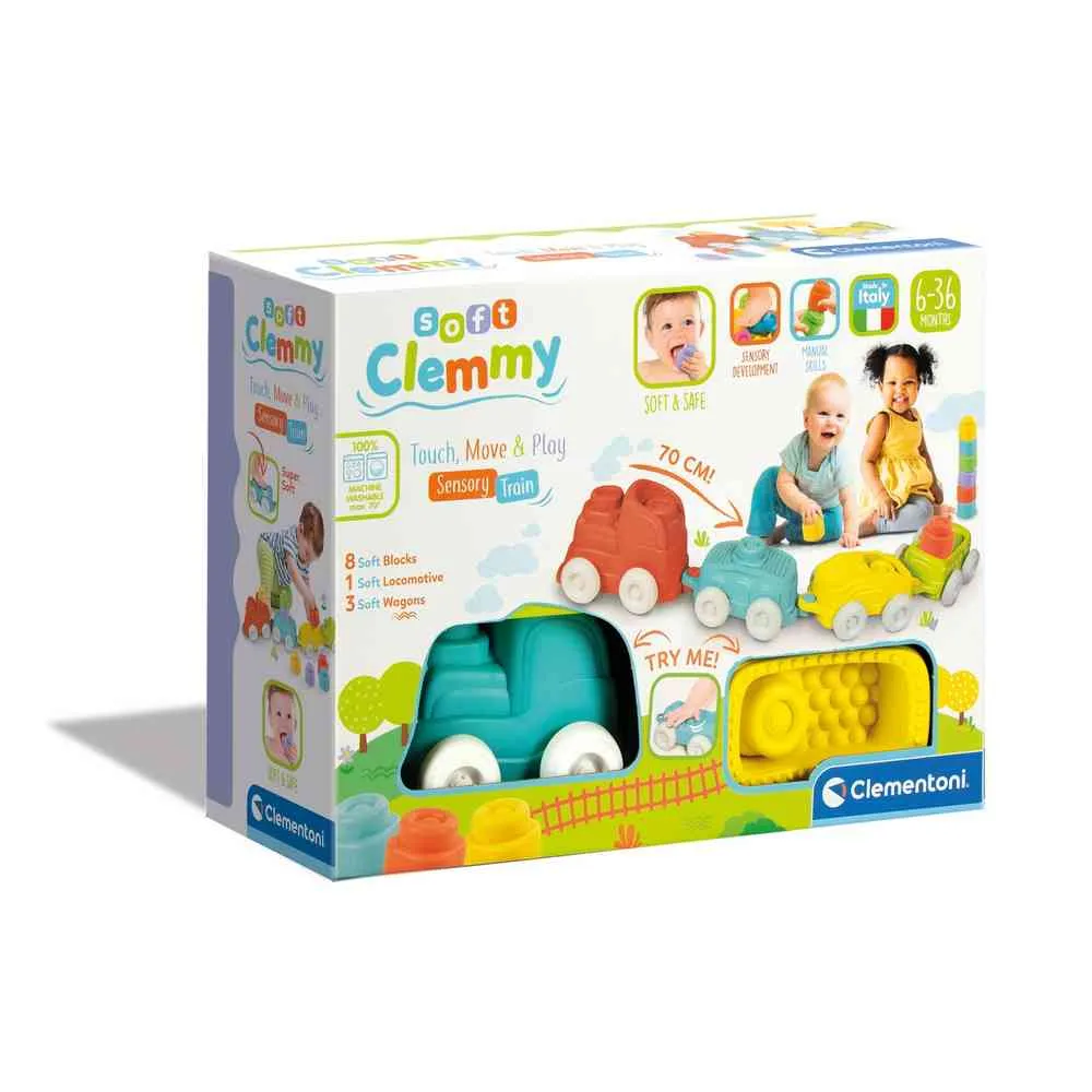 CLEMENTONI SOFT CLEMMY - SENSORY TRAIN
