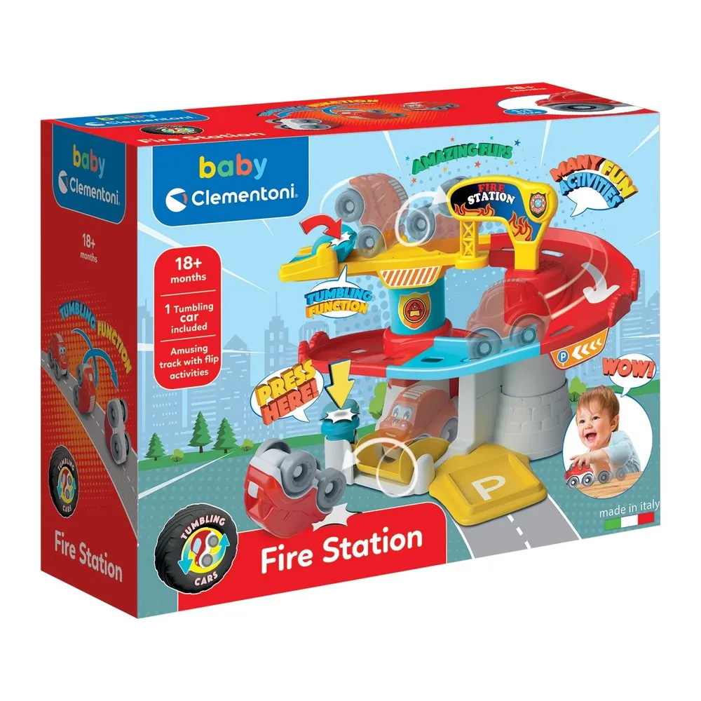 CLEMENTONI BABY TUMBLING CAR NEW GARAGE 