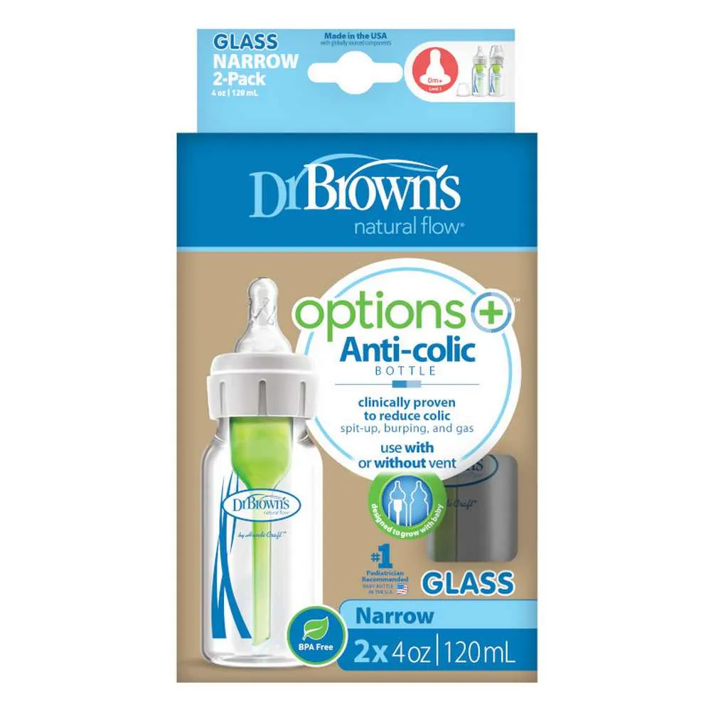 DR BROWNS STAKLENA STANDARD OPTIONS+ FLASICA 120 ML 2 U PAKOVANJU