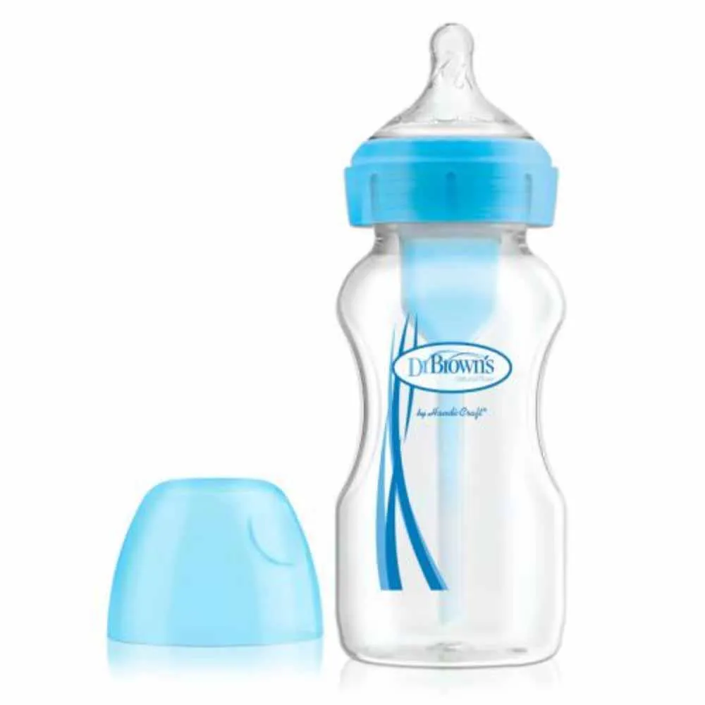 DR BROWNS PLASTICNA OPTIONS WIDE NECK BOCICA 270ML PLAVA