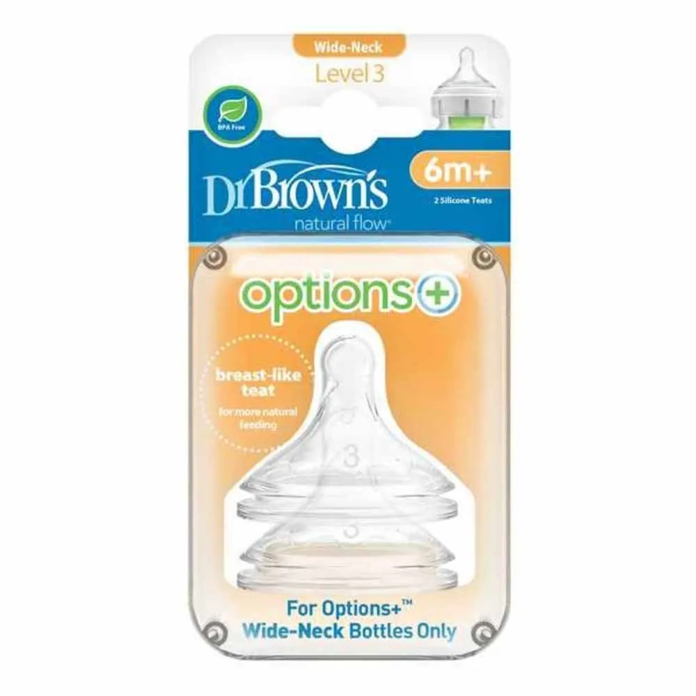DR BROWNS OPTIONS SILIKONSKA CUCLA ZA WIDE NECK BOCICU VELICINA 3/2 U PAKOVANJU