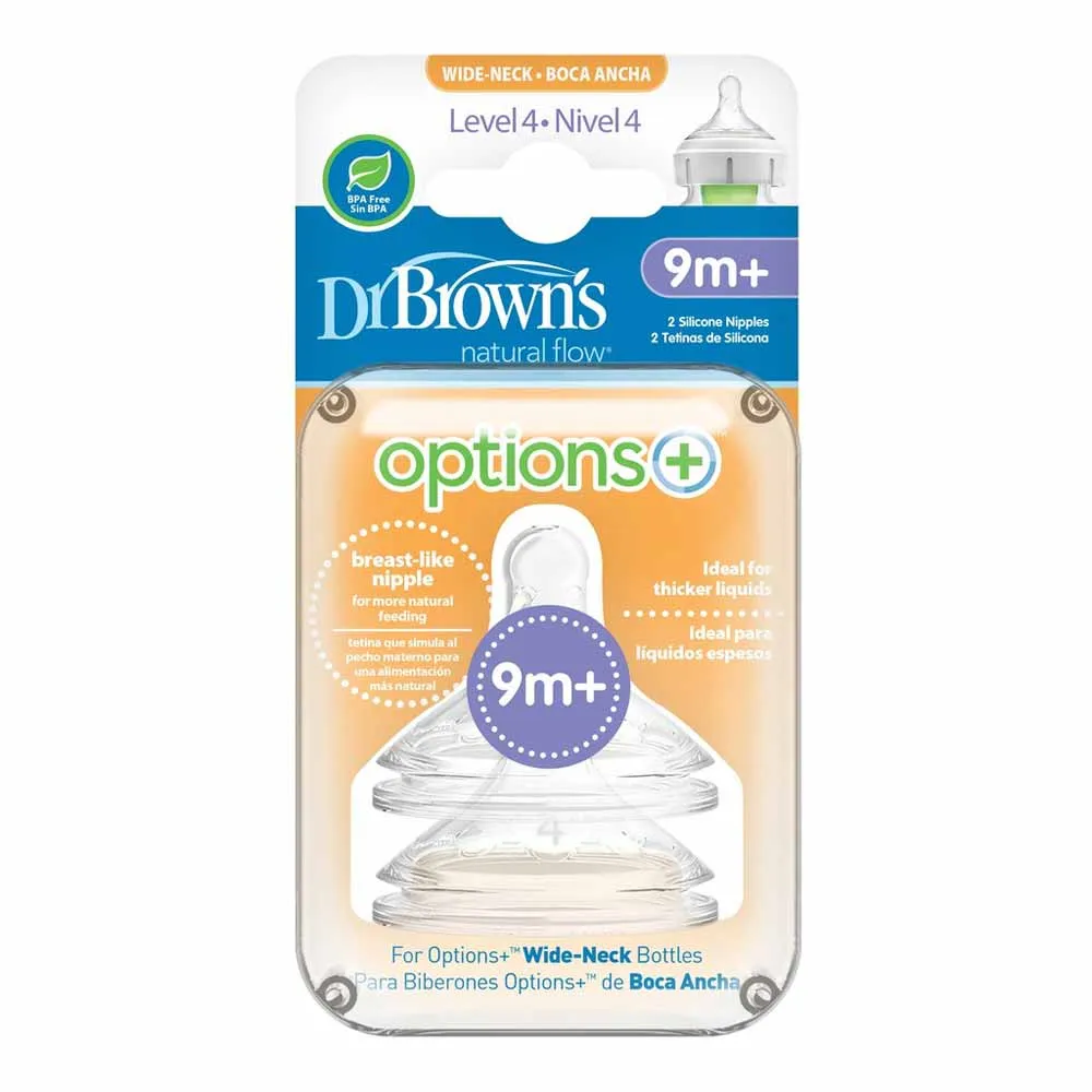 DR BROWNS OPTIONS SILIKONSKA CUCLA ZA WIDE NECK FLASICU VELICINA 4 2 KOMADA