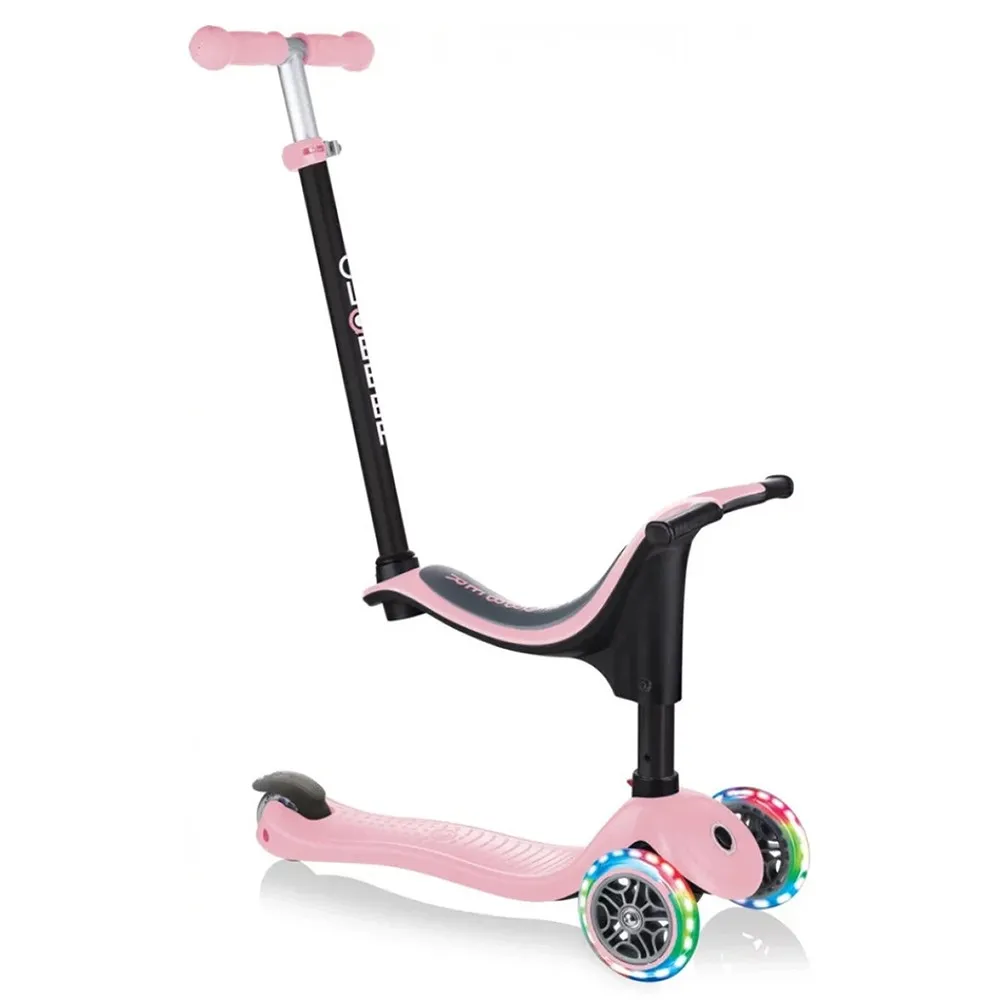 GLOBBER GURALICA - TROTINET GO UP SPORTY LIGHTS PASTEL PINK 452-210-3